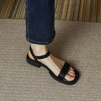 Donabel - Stilvolle Niedrige Leder Kleiderschuhe