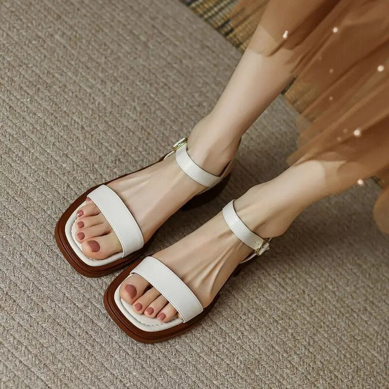 Donabel - Stilvolle Niedrige Leder Kleiderschuhe