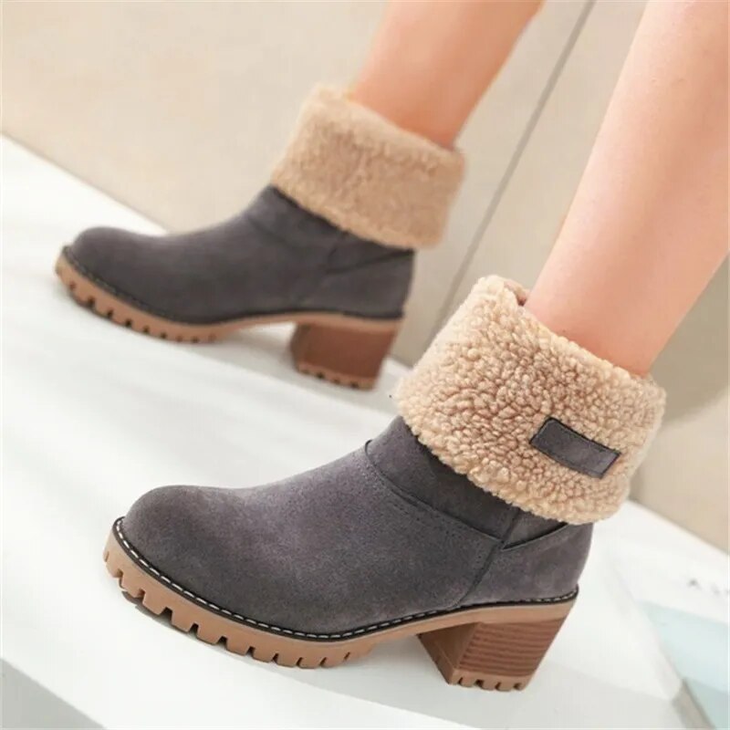 Bequeme Winter Stiefel Mit Baumwolle Für Damen | Perfekt für Outdoor-Aktivitäten