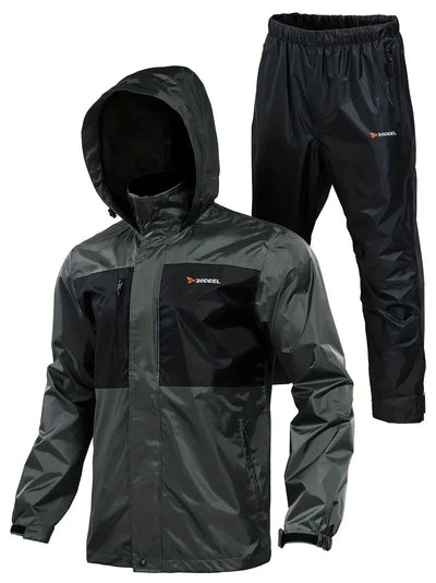 Bequeme Outdoor Atmungsaktive Regenjacke Mit Hose Für Herren | Perfekt Für Outdoor-Aktivitäten