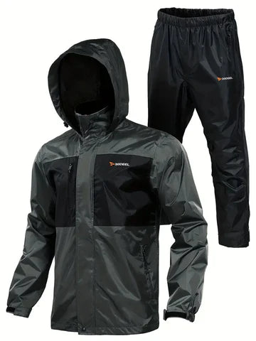 Bequeme Outdoor Atmungsaktive Regenjacke Mit Hose Für Herren | Perfekt Für Outdoor-Aktivitäten