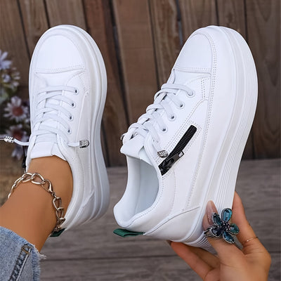 Modische Einfarbige Freizeitsneaker für Damen | Perfekt für den Alltag
