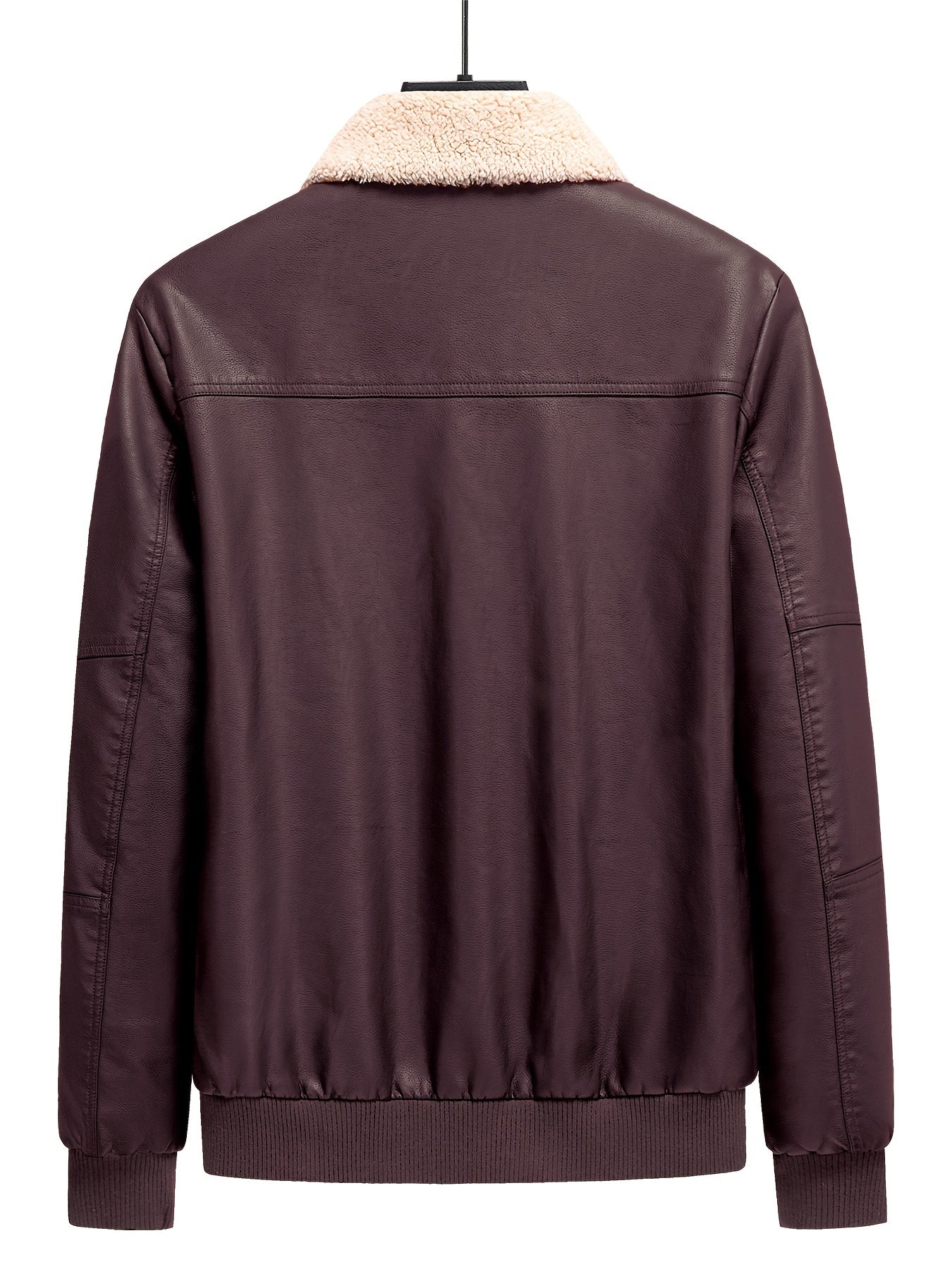 Warme Fleece PU Leder Winterjacke Für Herren | Perfekt für Outdoor-Aktivitäten