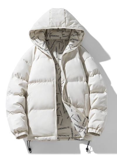 Casual Wendbare Gepolsterte Winter Jacke Für Herren | Perfekt für Outdoor-Aktivitäten
