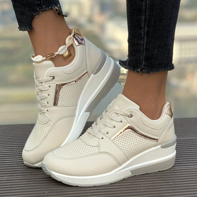 Lässige Einfarbige Freizeitsneaker für Damen | Perfekt für lässige Tage