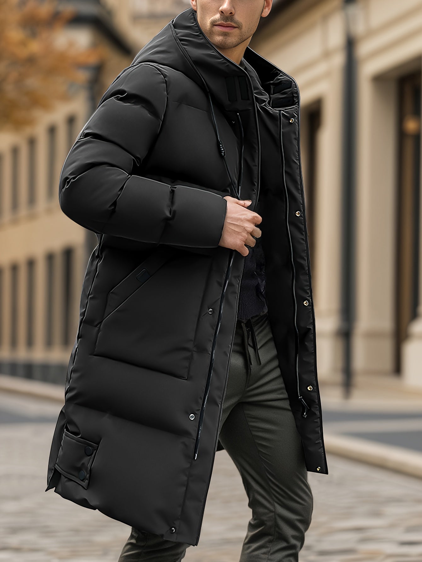 Warme Verdikte Midden-Lange Winter Jacke Für Herren | Perfekt für Freizeitaktivitäten