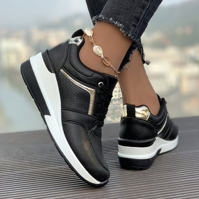 Lässige Einfarbige Freizeitsneaker für Damen | Perfekt für lässige Tage