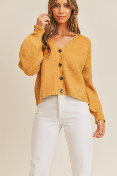 Strick-Cardigan | Oversized-Ärmel | Lässige Eleganz