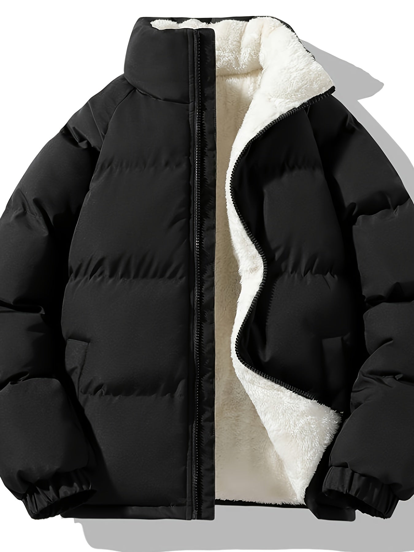 Warme Volle Reißverschluss Gepolsterte Winter Jacke Für Herren | Perfekt für Outdoor-Aktivitäten