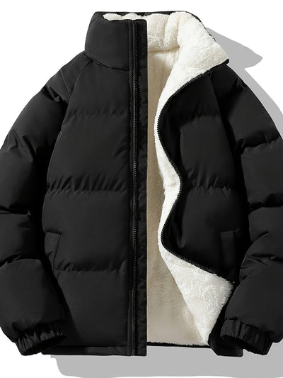 Warme Volle Reißverschluss Gepolsterte Winter Jacke Für Herren | Perfekt für Outdoor-Aktivitäten