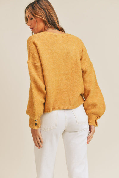 Strick-Cardigan | Oversized-Ärmel | Lässige Eleganz