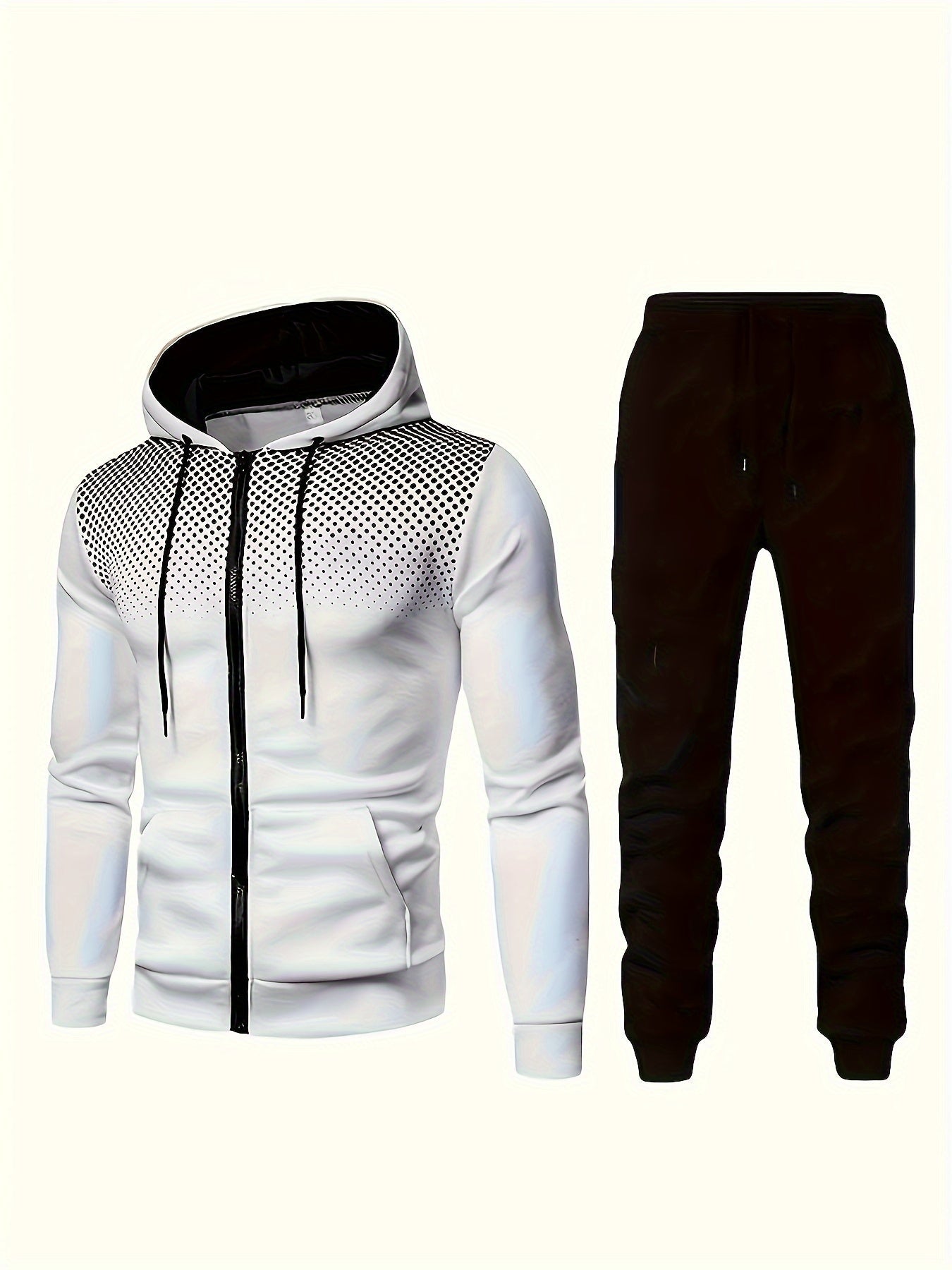 Casual Sportlicher Trainingsanzug Hoodie Und Kordelzughose Für Herren | Perfekt für Casual Days