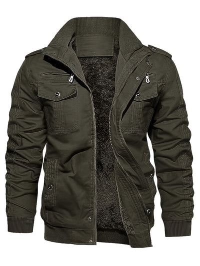 Retro Stijl Staande Kragen Winter Jacke Für Herren | Perfekt für den Winter