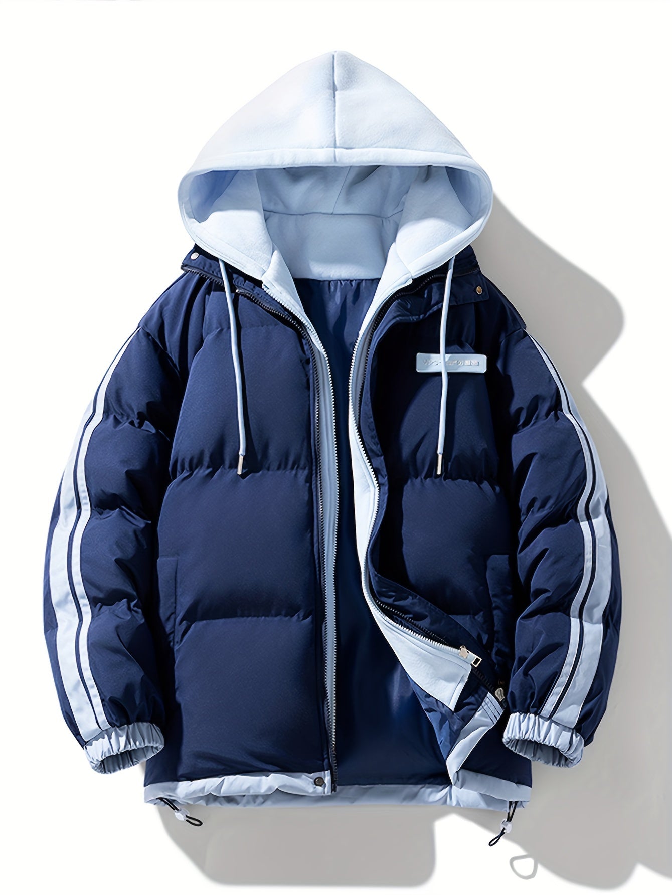 Warme lässige Puffer-Winterjacke mit Kapuze für Damen | Perfekt für Outdoor-Aktivitäten