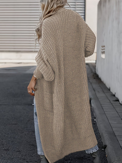 Lässiger Strickcardigan mit Taschen aus Wolle für Damen | Perfekt für Alltag