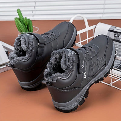 Winterschuhe Herren | Stiefel Mittelhoher Schnitt Mit Schnürung