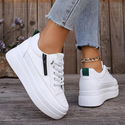 Modische Einfarbige Freizeitsneaker für Damen | Perfekt für den Alltag