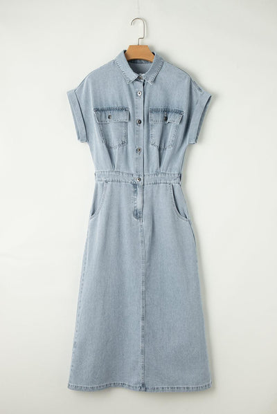 Brygida – Elegantes Jeanskleid