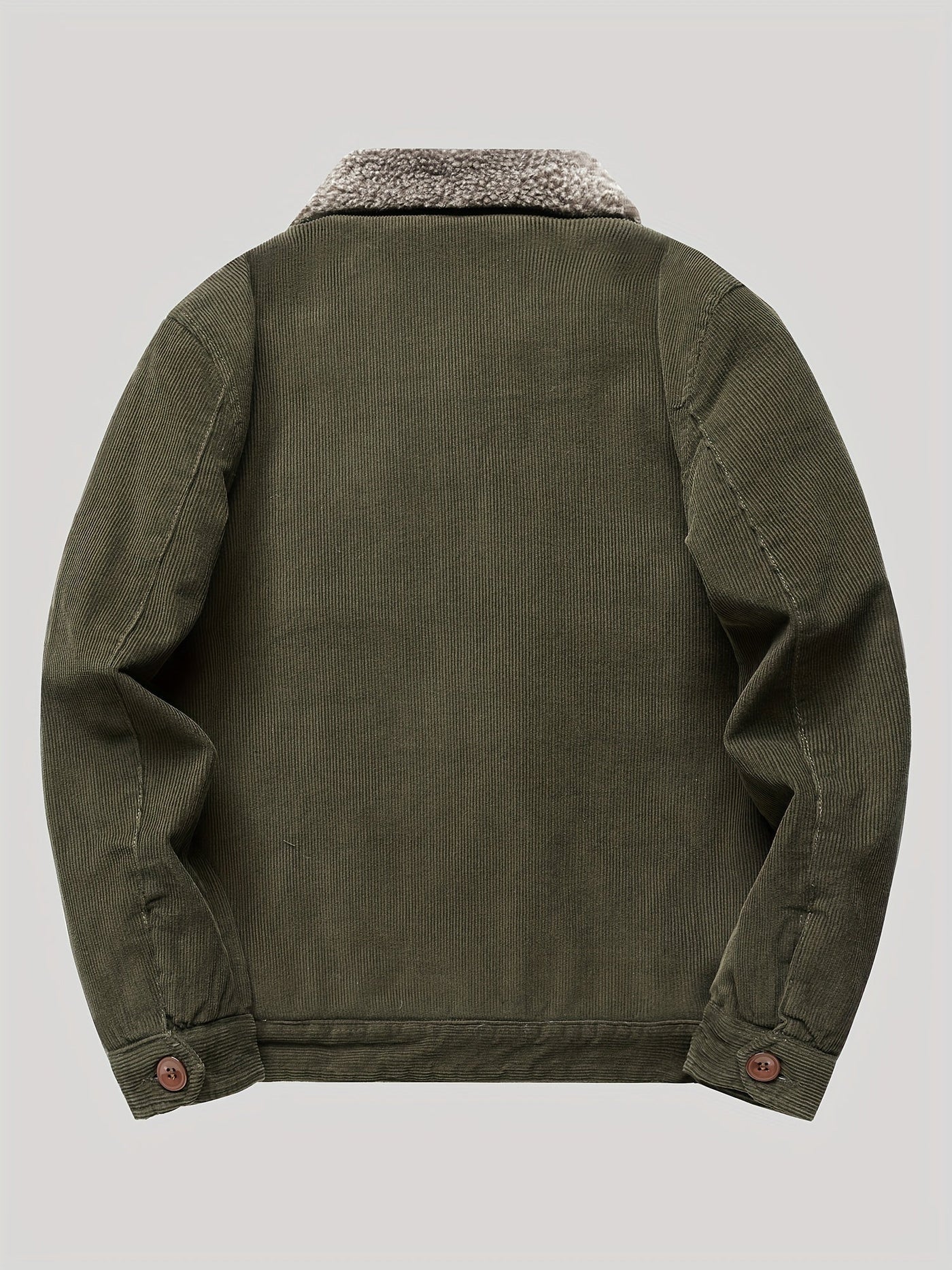 Warme Fleece-Knopf Outdoorjacke Leicht Mit Brusttasche Für Herren | Perfekt für Outdoor-Aktivitäten
