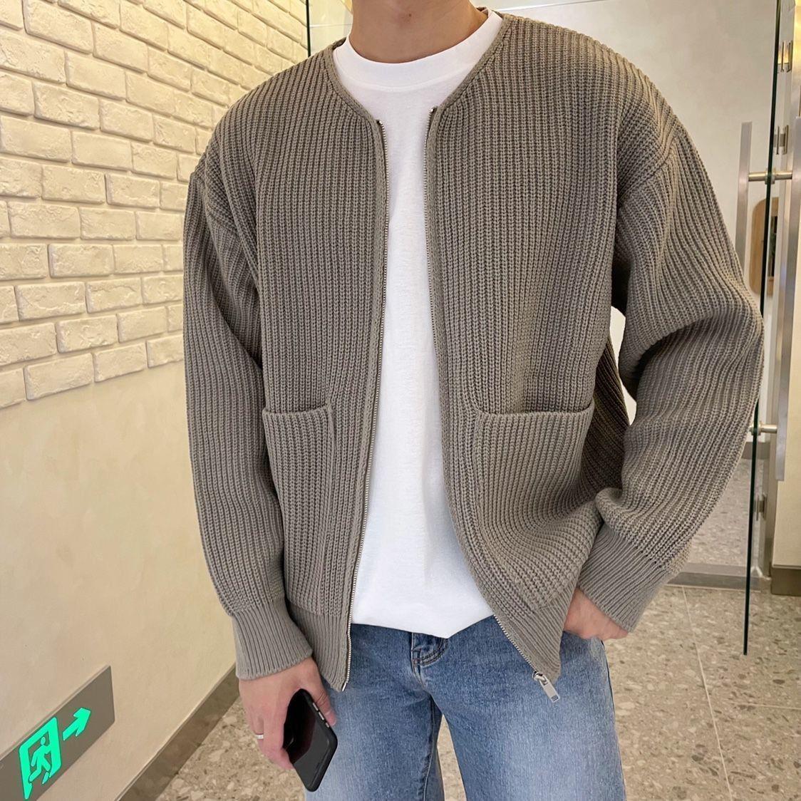 Strickjacke mit entspanntem Schnitt für Herren