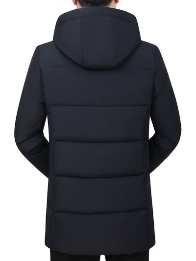 Warme Verdickte Kapuzen Winterjacke Für Herren | Perfekt Für Outdoor-Aktivitäten