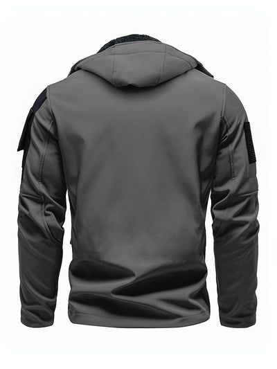Taktische Kapuzen-Outdoorjacke Wasserdicht Winddicht Isoliert Für Herren | Perfekt für Outdoor-Aktivitäten