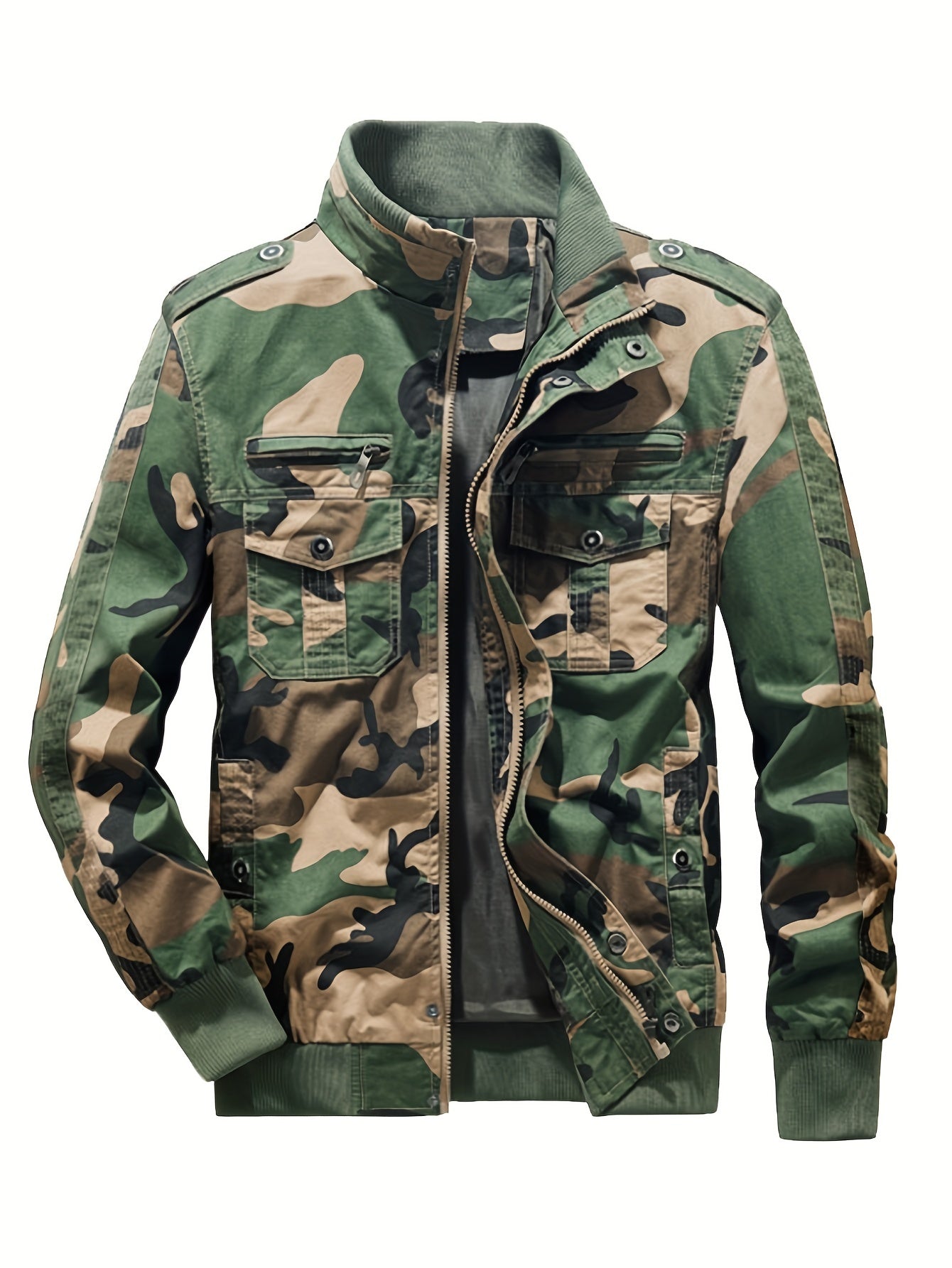 Warme Tarn-Piloten-Outdoorjacke Mit Mehreren Taschen Für Herren | Perfekt für Outdoor-Aktivitäten