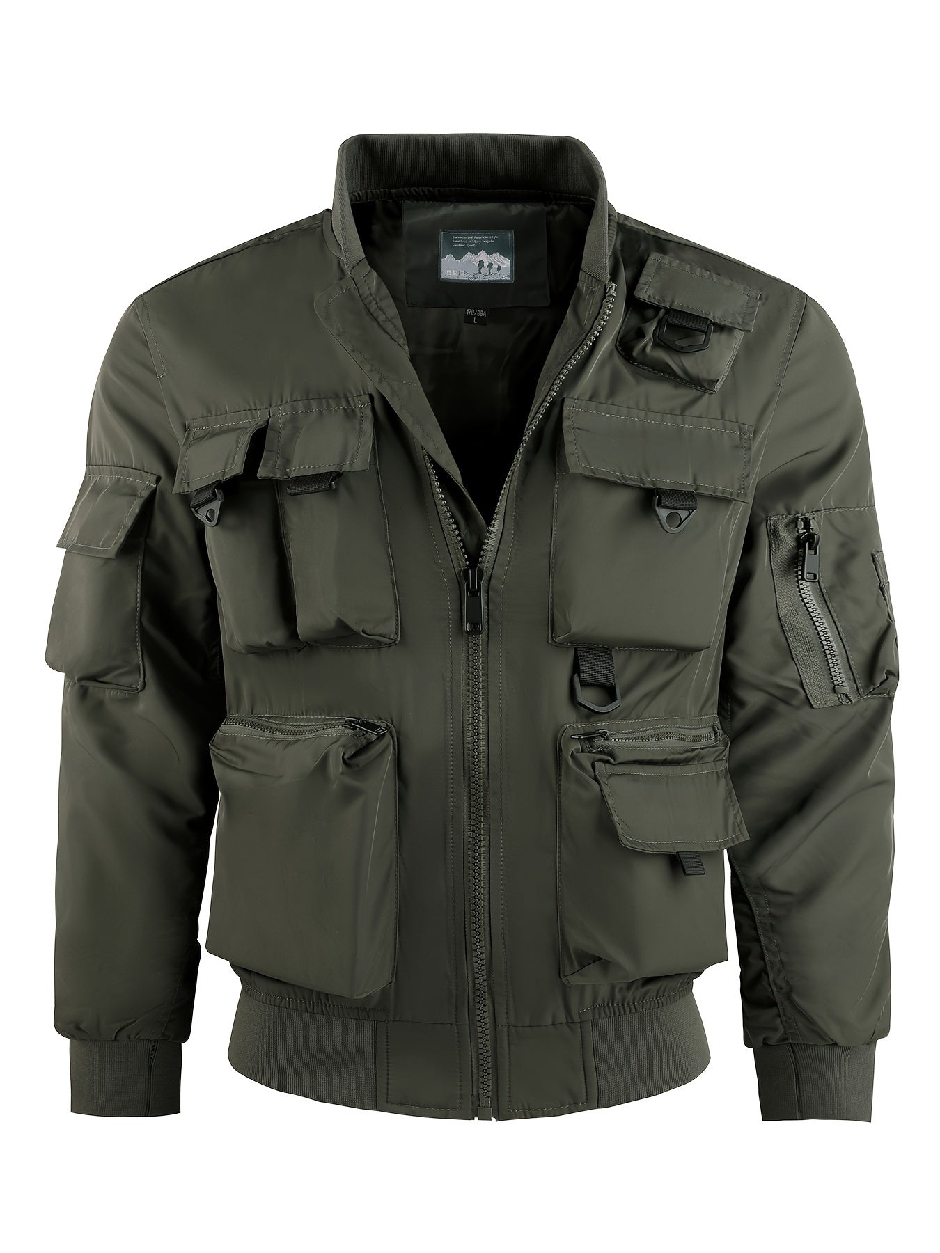 Taktische Multi-Taschen Cargo-Windbreaker-Outdoorjacke Für Herren | Perfekt für Outdoor-Aktivitäten