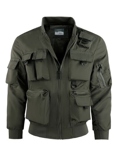 Taktische Multi-Taschen Cargo-Windbreaker-Outdoorjacke Für Herren | Perfekt für Outdoor-Aktivitäten