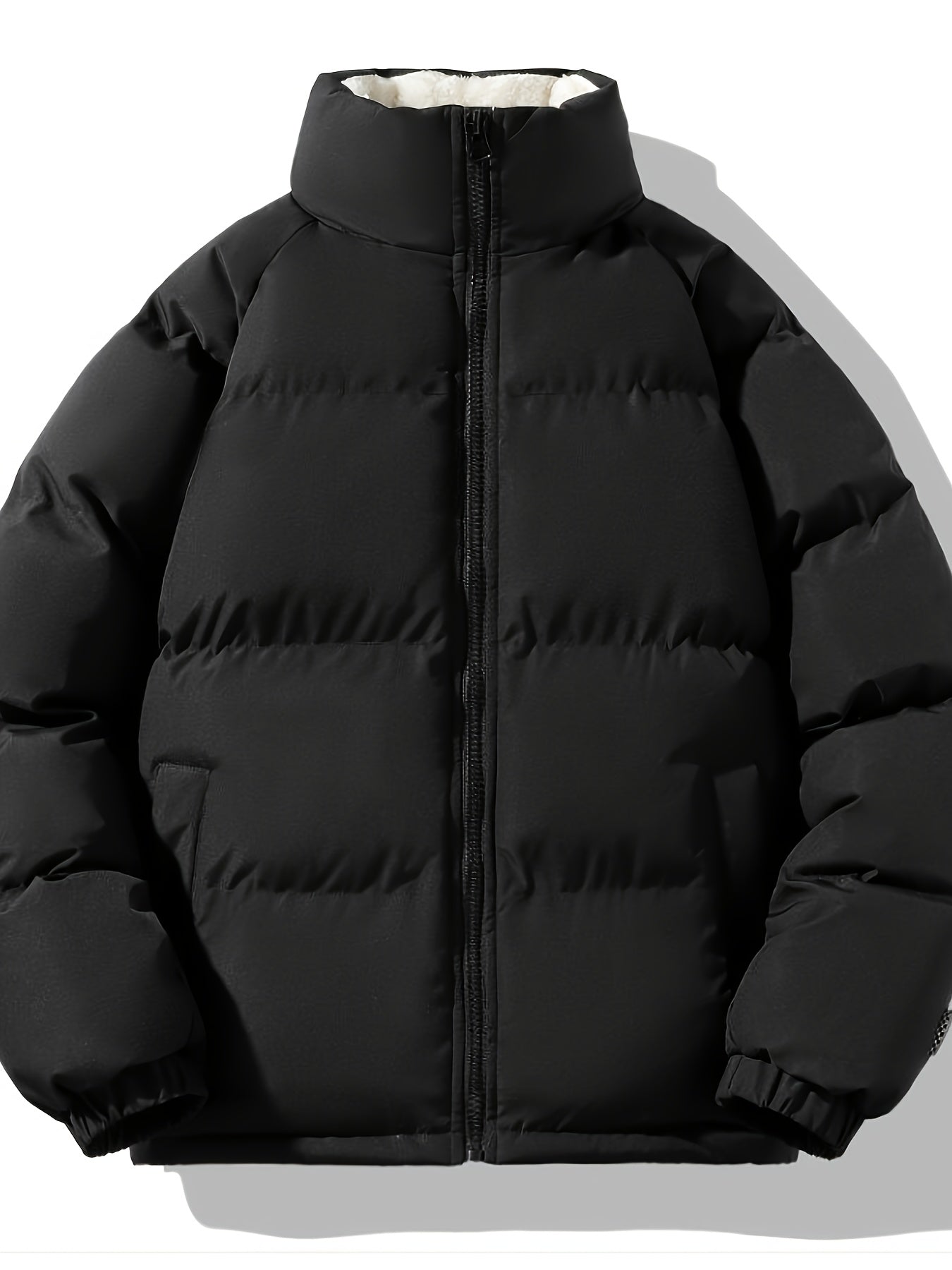 Warme Volle Reißverschluss Gepolsterte Winter Jacke Für Herren | Perfekt für Outdoor-Aktivitäten