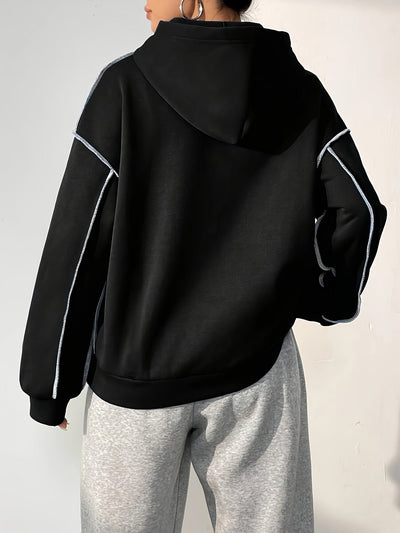 Stilvoller Vintage-Pullover-Hoody mit Kapuze für Women | Perfekt für lässige Tage
