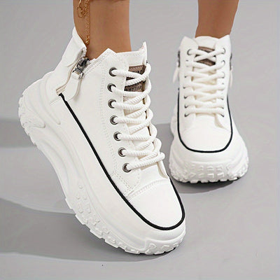 Lässige High-Top Plateau-Sneaker für Damen | Perfekt für lässige Tage