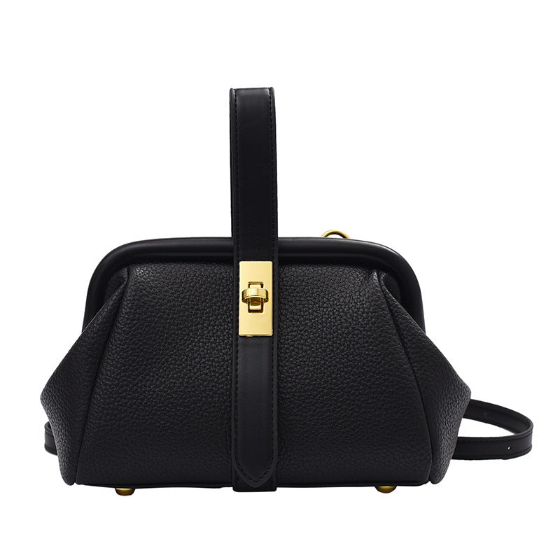Vivienne - Schlichte PU-Schultertasche, trendige Tasche