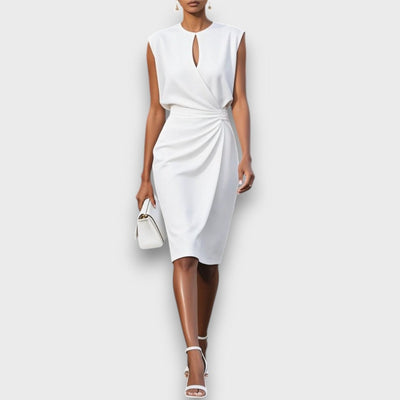 Clarisse – Midi-Kleid mit Drapierung