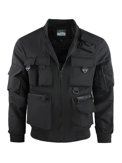 Taktische Multi-Taschen Cargo-Windbreaker-Outdoorjacke Für Herren | Perfekt für Outdoor-Aktivitäten