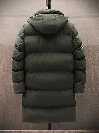Casual Lange Kapuzen Puffer Winterjacke Für Herren | Perfekt für Wintertage
