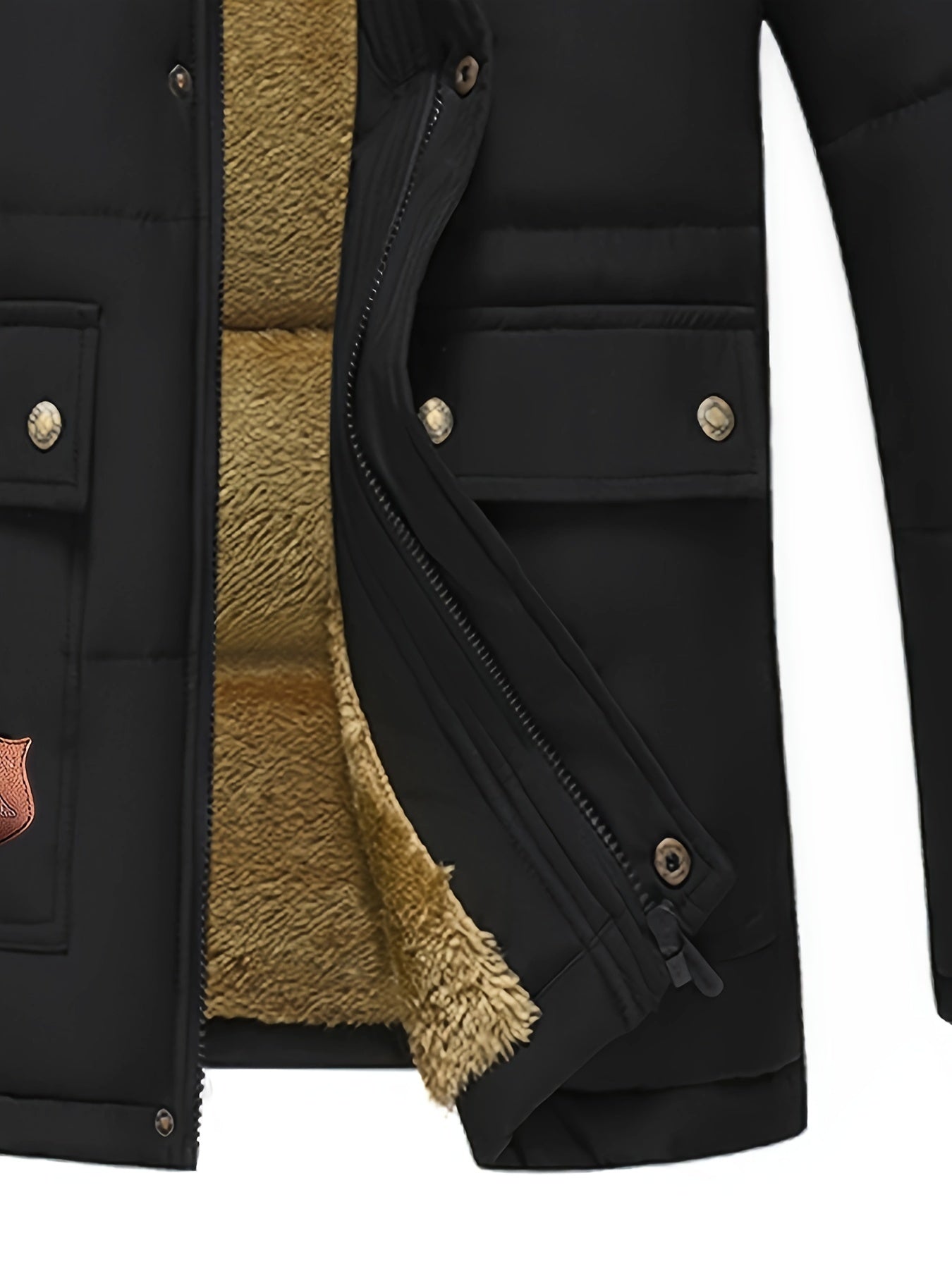 Lässige Kapuzen-Polyester-Winterjacke Für Herren | Perfekt für Outdoor-Aktivitäten