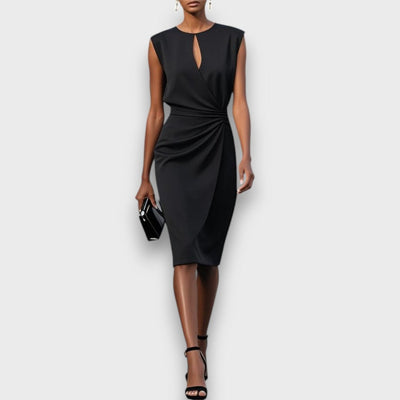 Clarisse – Midi-Kleid mit Drapierung