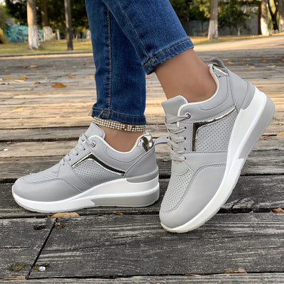Lässige Einfarbige Freizeitsneaker für Damen | Perfekt für lässige Tage