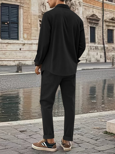 Warmer Reißverschluss Trainingsanzug Mit Jacke Und Hose Für Herren | Perfekt für Outdoor-Aktivitäten