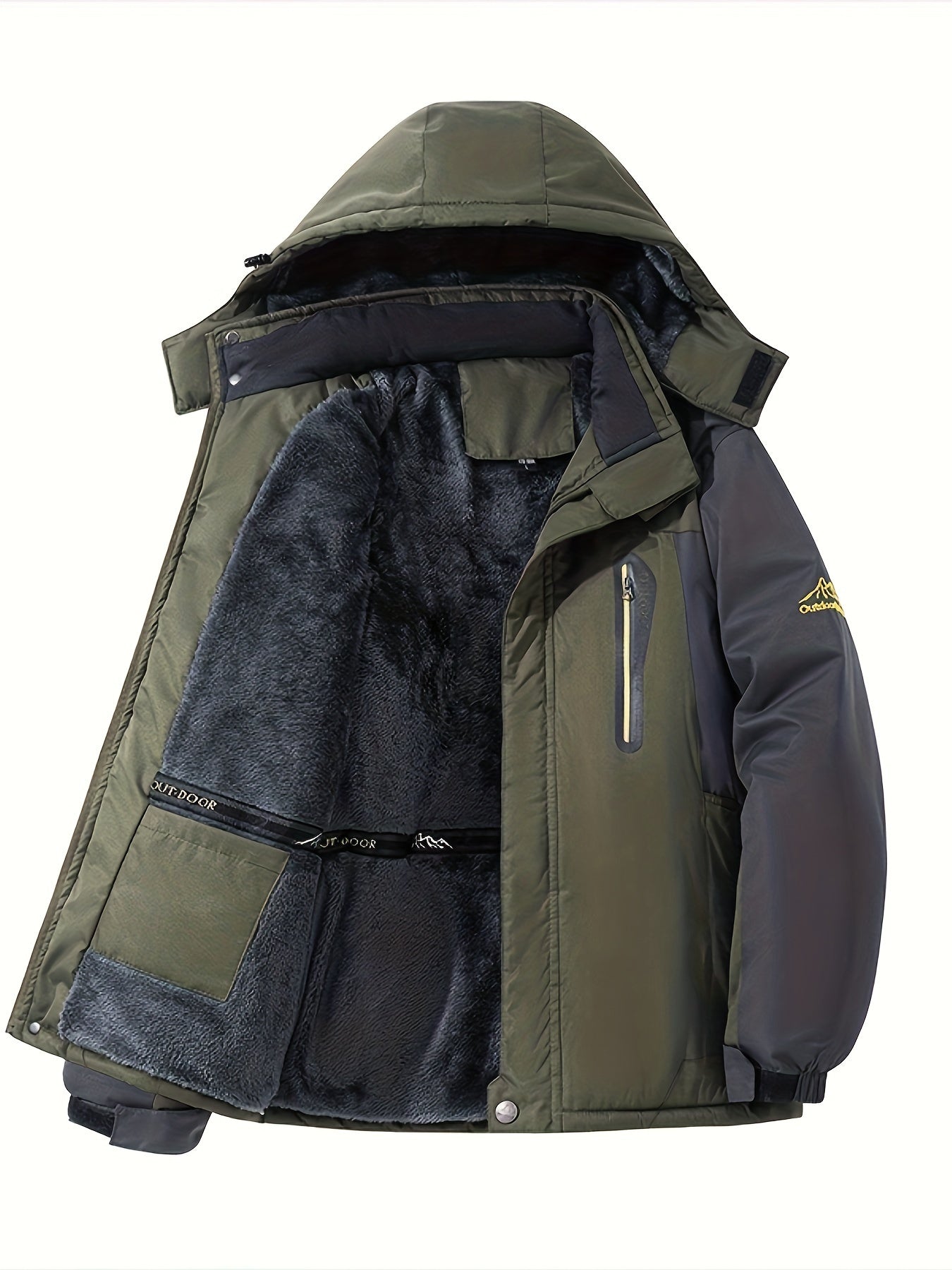 Warme Fleece Winter Jacke Für Herren | Perfekt für Outdoor-Aktivitäten