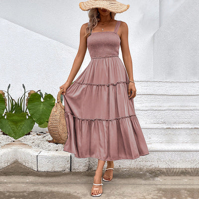 Solelia™ – Damen Midi Kleid Ärmellos Leicht & Bequem für Sommertage