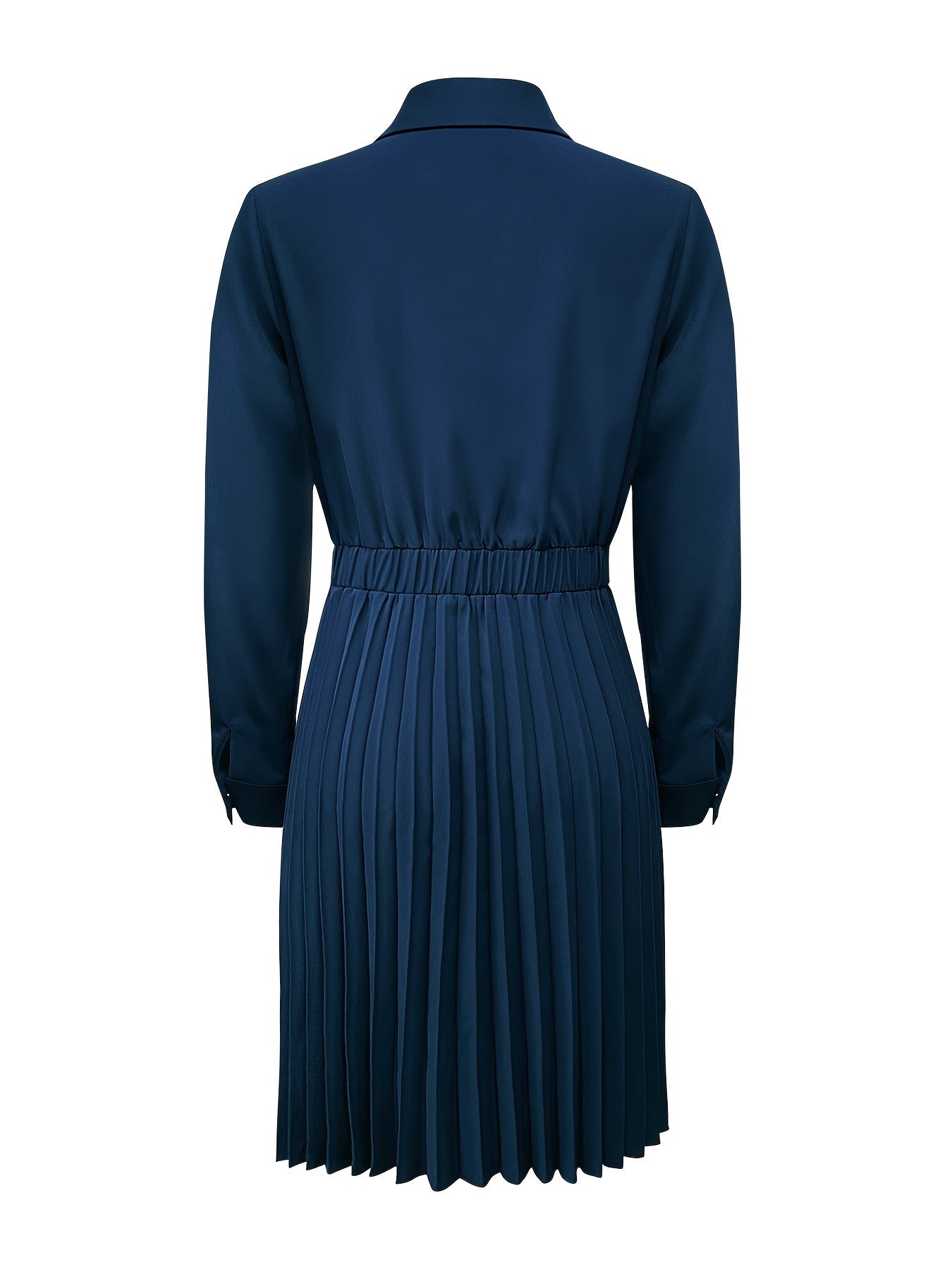 Lässiges Langarm Mit Knöpfen Midi Kleid Für Damen | Perfekt für Casual Days
