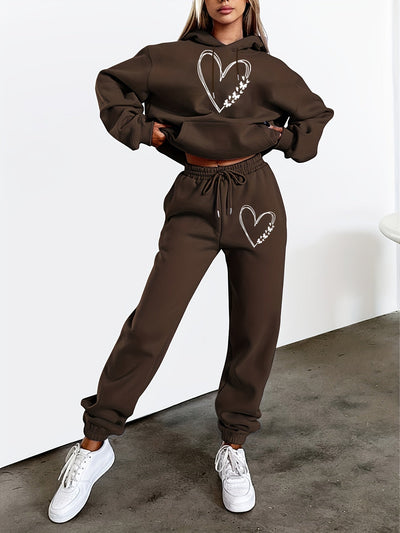 Stilvoller Trendiger Kapuzenpullover & Jogginghose Für Damen | Ideal für Herbst/Winter