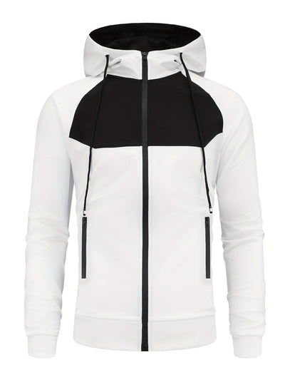Casual Vollständiger Reißverschluss Hoodie Und Jogginghose Trainingsanzug Für Herren | Perfekt für Freizeitaktivitäten
