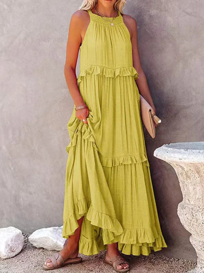 Caitlyn - Stylisches Maxikleid Damen Frühling Sommer
