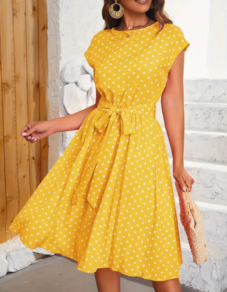 Aria - Punktkleid im Vintage-Stil, Elegant