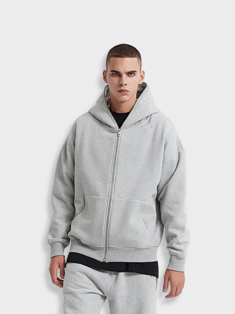 Warme Baumwolle Reißverschluss Hoodie Für Herren | Perfekt für Casual Days