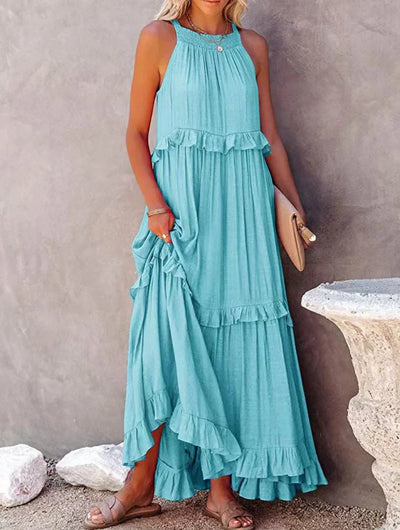 Caitlyn - Stylisches Maxikleid Damen Frühling Sommer