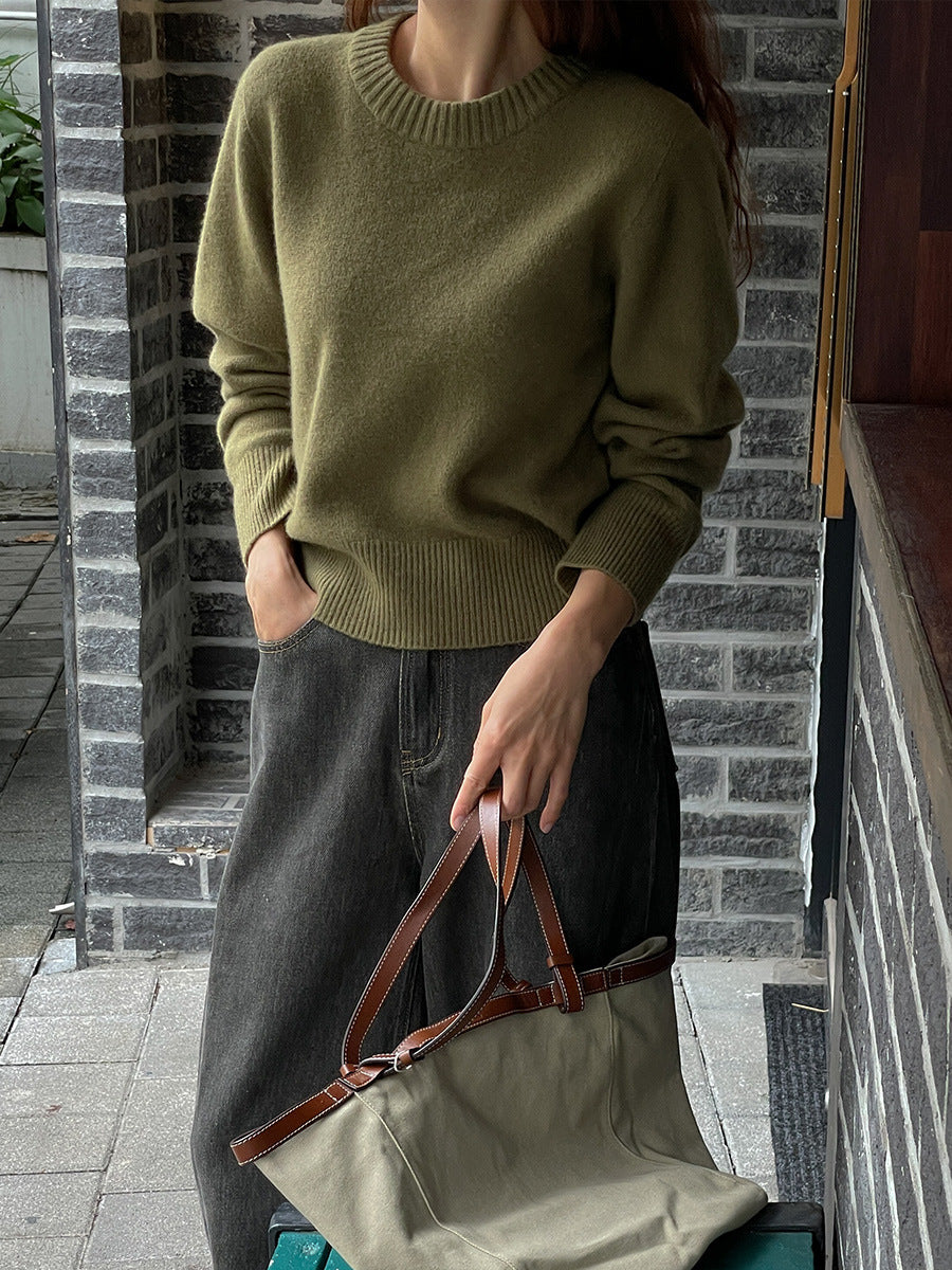 Cropped Strickpullover | Lässig & Modern | Weiche Haptik